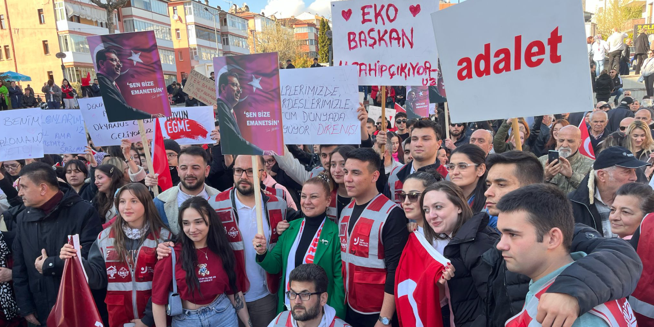 İmamoğlu’na Karabük’te destek eylemi